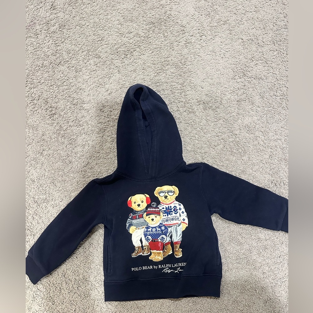 Polo by Ralph Lauren Kids Dark Blue Bear Hoodie